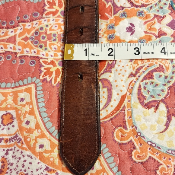3-D Belt Company Western Boho Leather Belt Size Medium - Picture 11 of 11